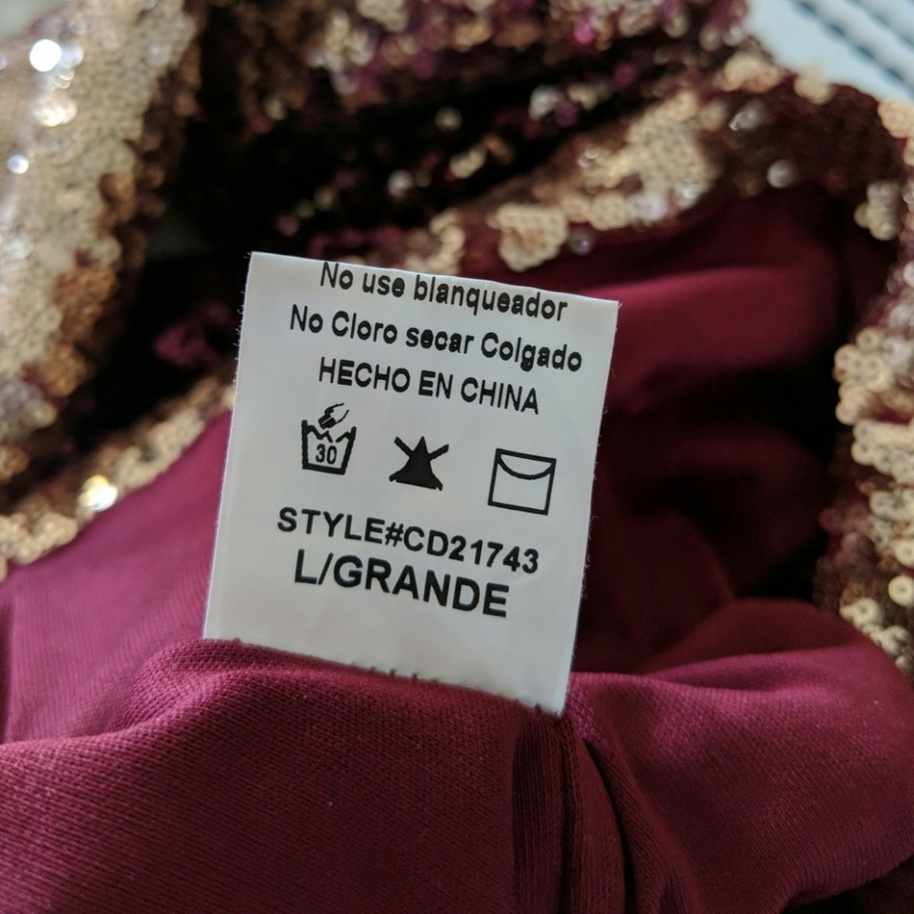 Ombre Sequin Bodycon Dress - Picture 7 of 8